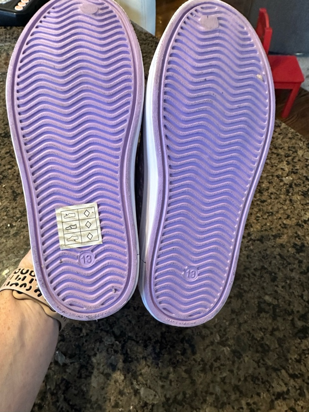 Skechers Lavender Glitter Slip-On Sneakers - Picture 4 of 7